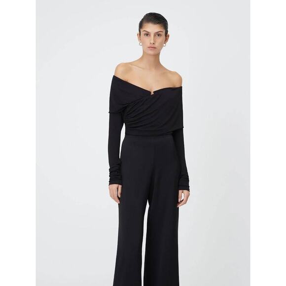 Paris Georgia Otto Off Shoulder Bodysuit in Black S - Picture 4 of 5